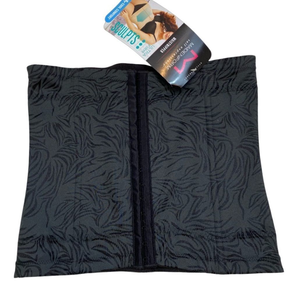 New With Tags Maidenform Self Expressions Black Waistnipper Size Medium